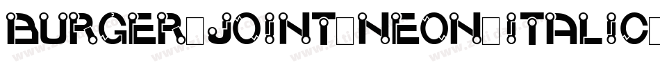 Burger Joint Neon Italic JL字体转换